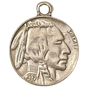 🦬 Necklace pendant buffalo nickel Indian